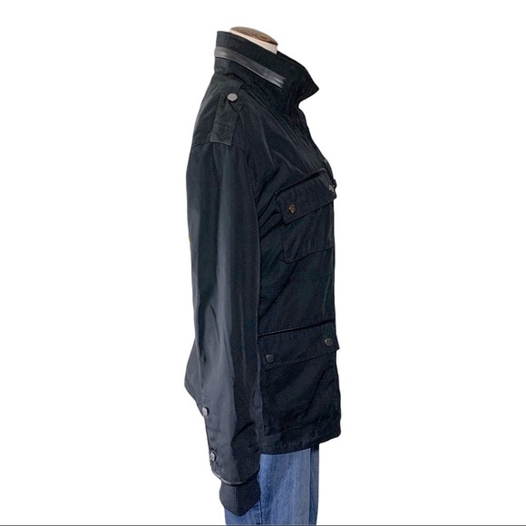 AVEC Les Filles Black Jacket Military Cargo Style Water Repellent Utility Jacket - Picture 2 of 14